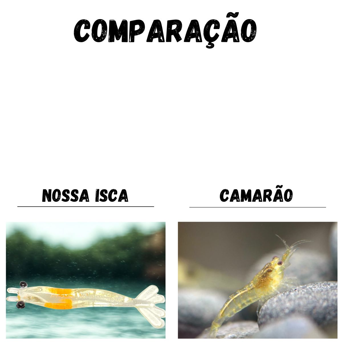 Kit 4 Isca Artificial Camarão e 4 Jig Head Tucunaré e Robalo